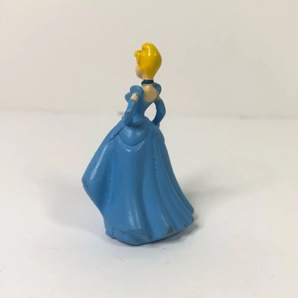 2 inch‎ cinderella blue dress figure pvc cake topper disney princess